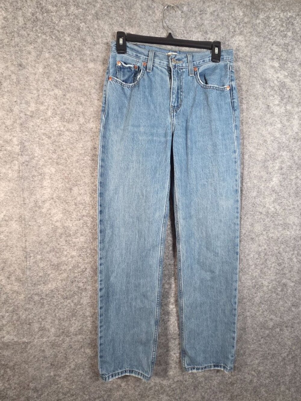 Levi’s Low Pro Straight Jeans Light Wash ’90s Vintage Y2K Casual Denim Size 25 - Picture 2 of 11